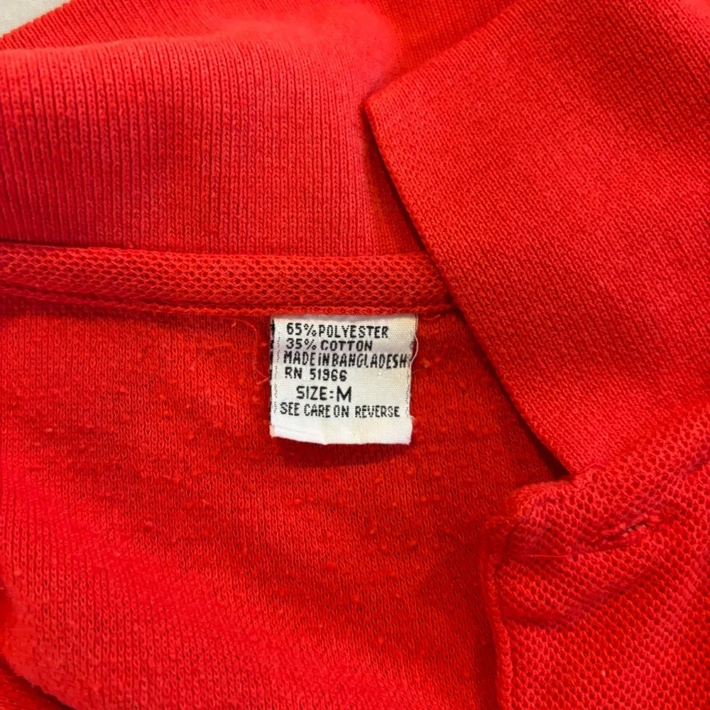 Vintage Caldor Staff Employee Polo Shirt‎ Red Medium